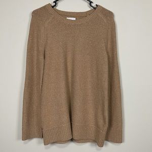 Lou & Grey tan crew neck sweater small